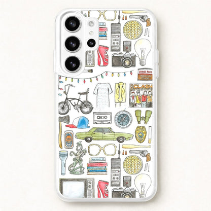 Stranger Objects Illustration Phone Case for Galaxy S26 Ultra