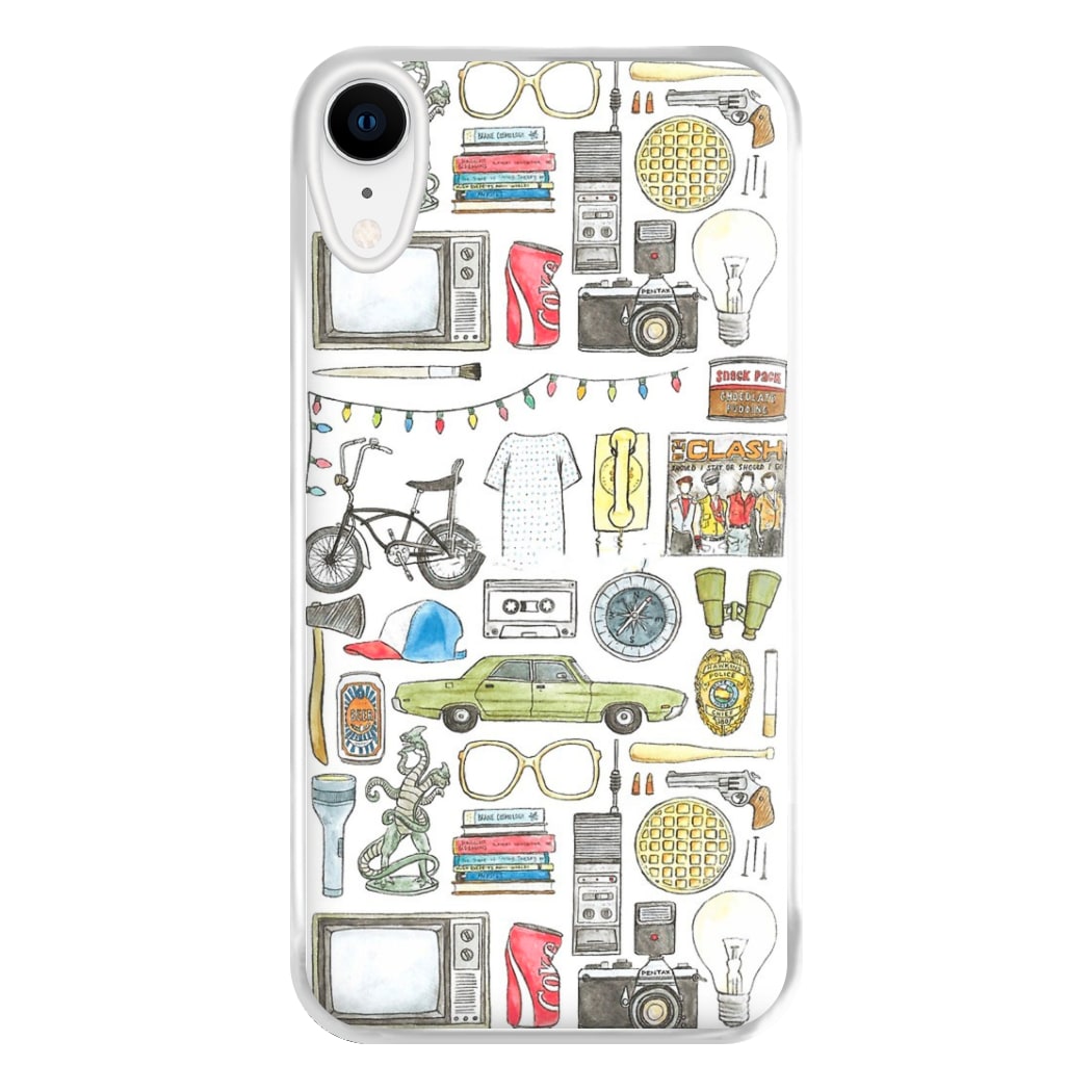 Stranger Objects Illustration Phone Case for iPhone XR