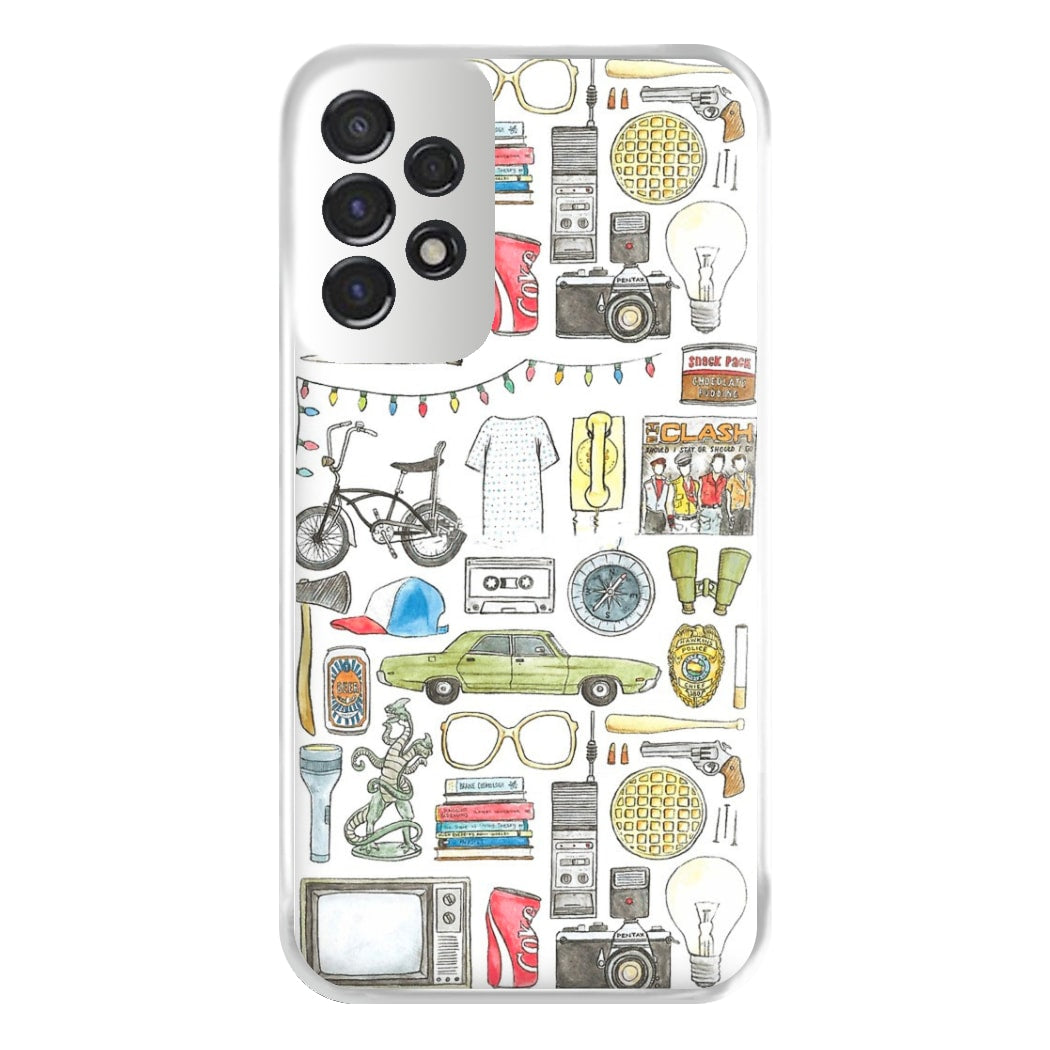 Stranger Objects Illustration Phone Case for Galaxy A53