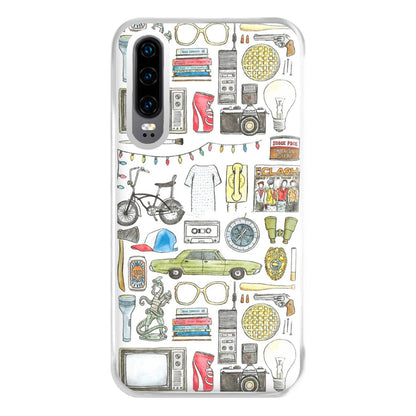 Stranger Objects Illustration Phone Case for Huawei P30