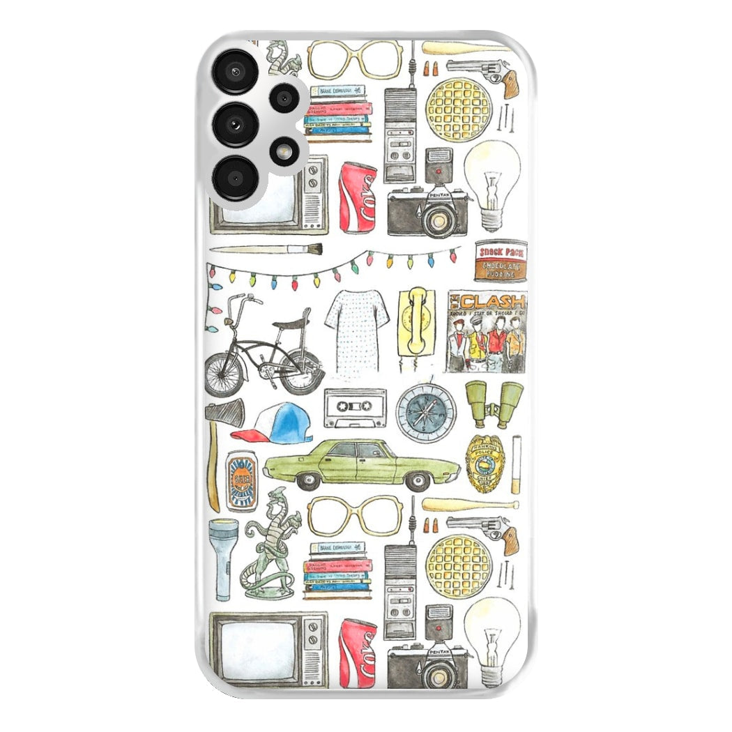 Stranger Objects Illustration Phone Case for Galaxy A13