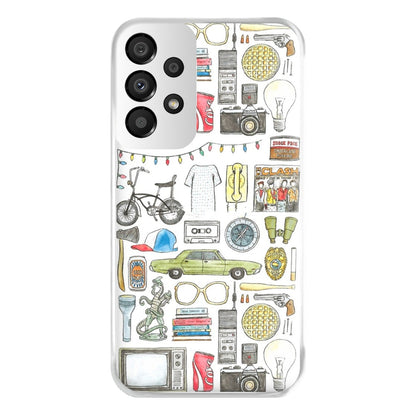 Stranger Objects Illustration Phone Case for Galaxy A33