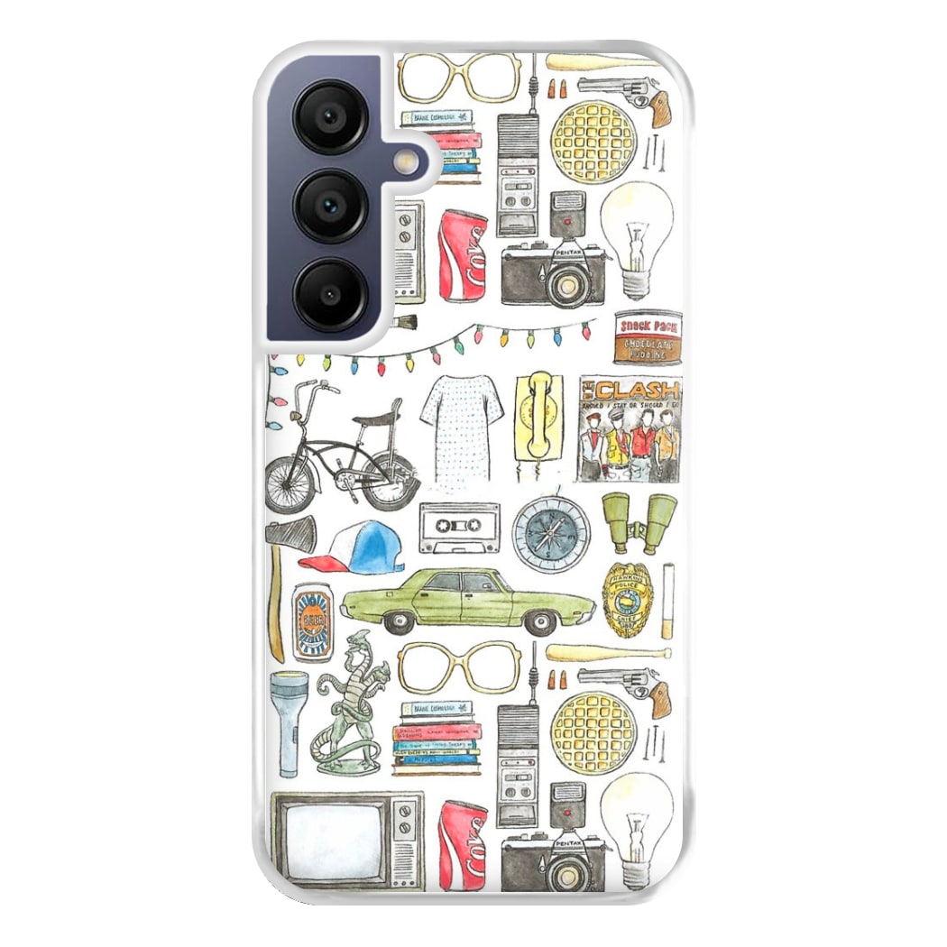 Stranger Objects Illustration Phone Case for Galaxy A16