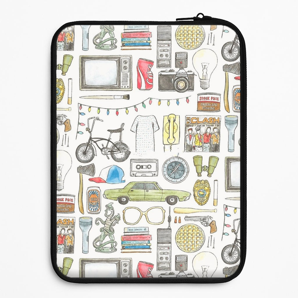 Stranger Objects Illustration Laptop Sleeve