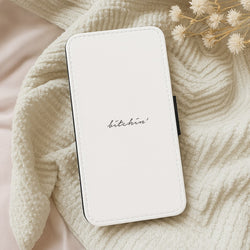 Bitchin' - White Stranger Flip Wallet Phone Case