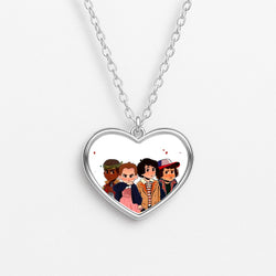 Stranger Kids Heart Necklace