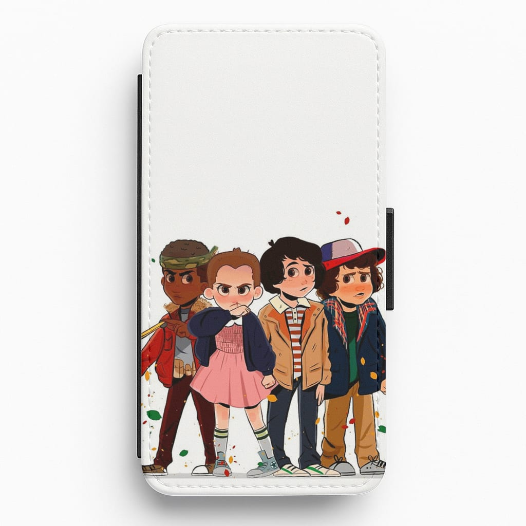 Stranger Kids Flip Wallet Phone Case