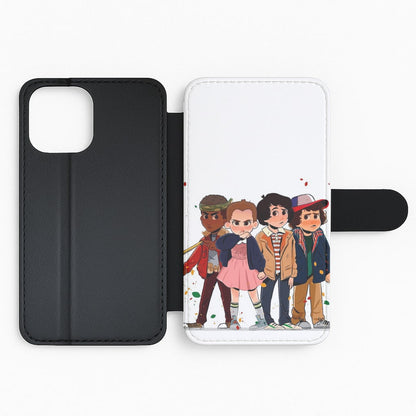 Stranger Kids Flip Wallet Phone Case