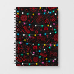 Stranger Things Red Illustrations Notebook - Fun Cases