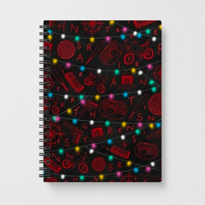 Stranger Things Red Illustrations Notebook - Fun Cases