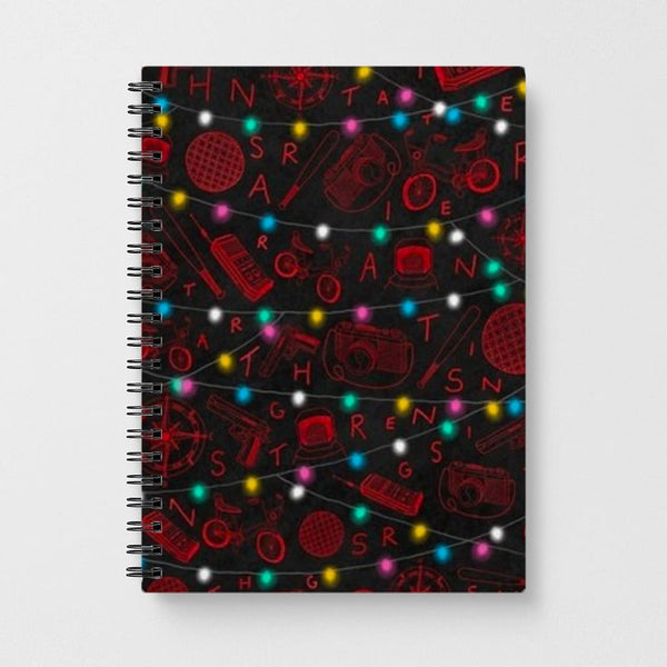 Stranger Things Red Illustrations Notebook - Fun Cases