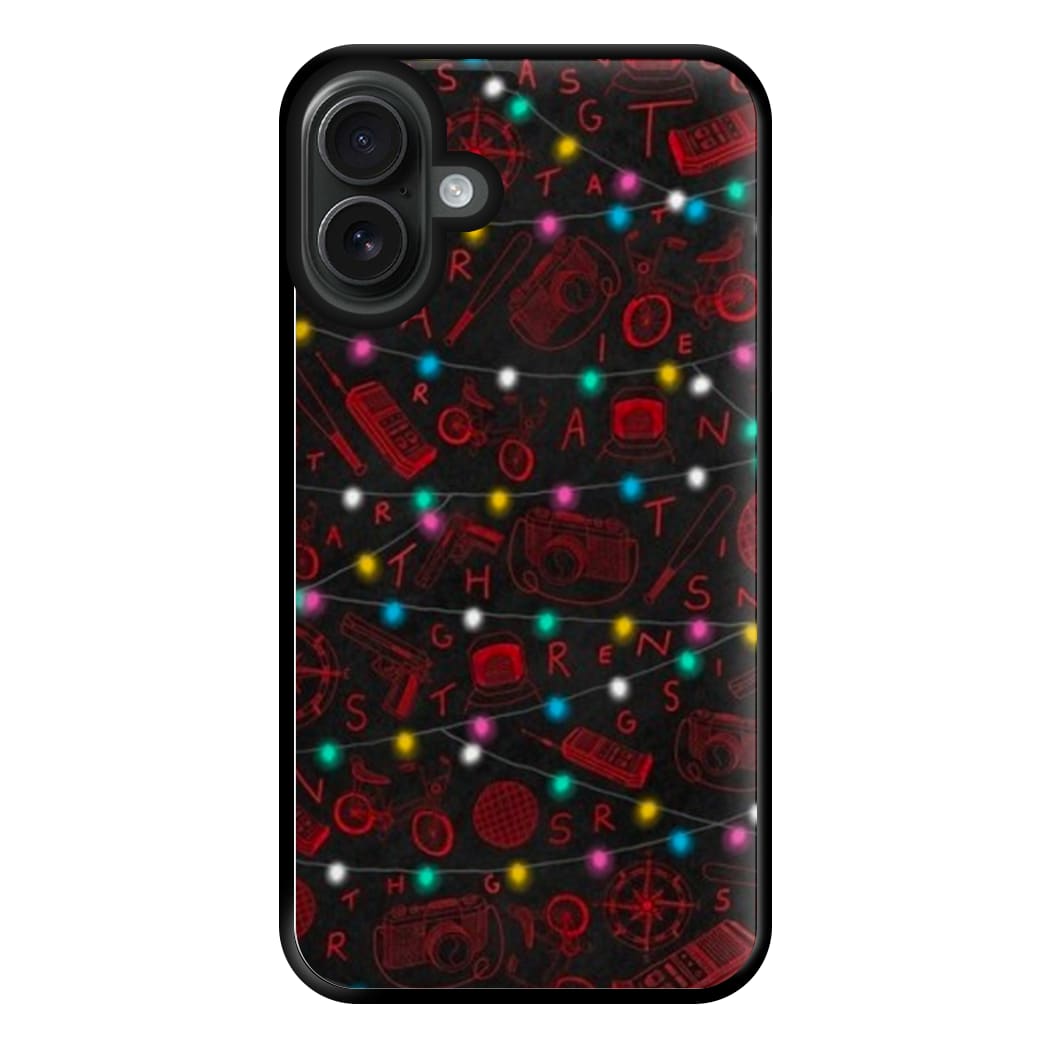 Stranger Red Illustrations Phone Case for iPhone 16 Plus