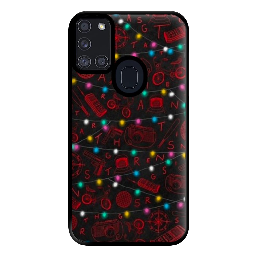 Stranger Red Illustrations Phone Case for Galaxy A21s