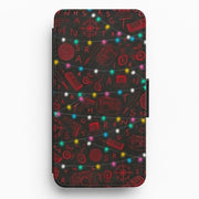 Stranger Red Illustrations Flip Wallet Phone Case 1