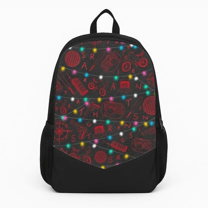 Stranger Red Illustrations Large Backpack