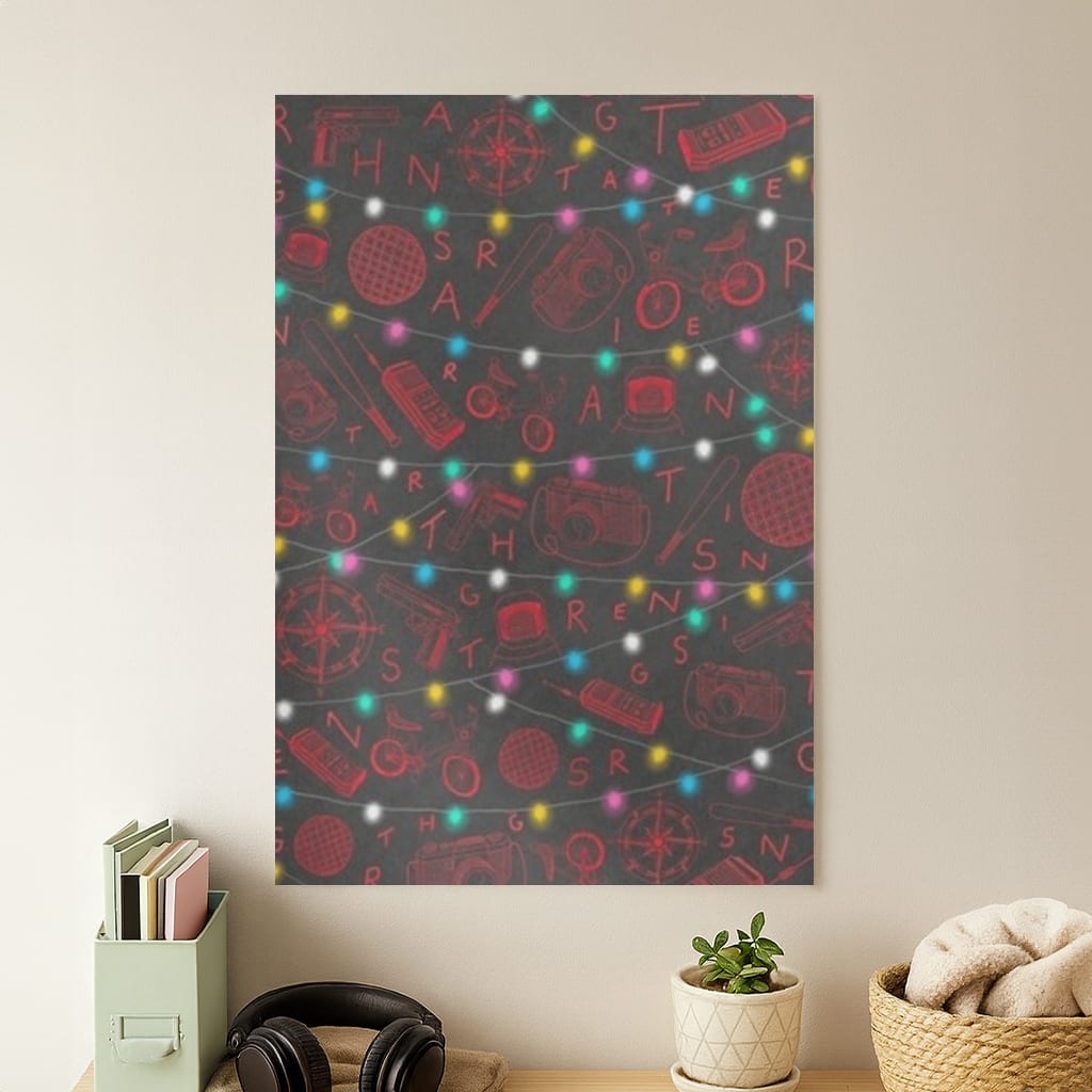 Stranger Red Illustrations Poster