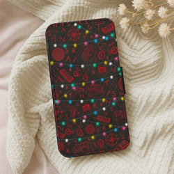 Stranger Red Illustrations Flip Wallet Phone Case