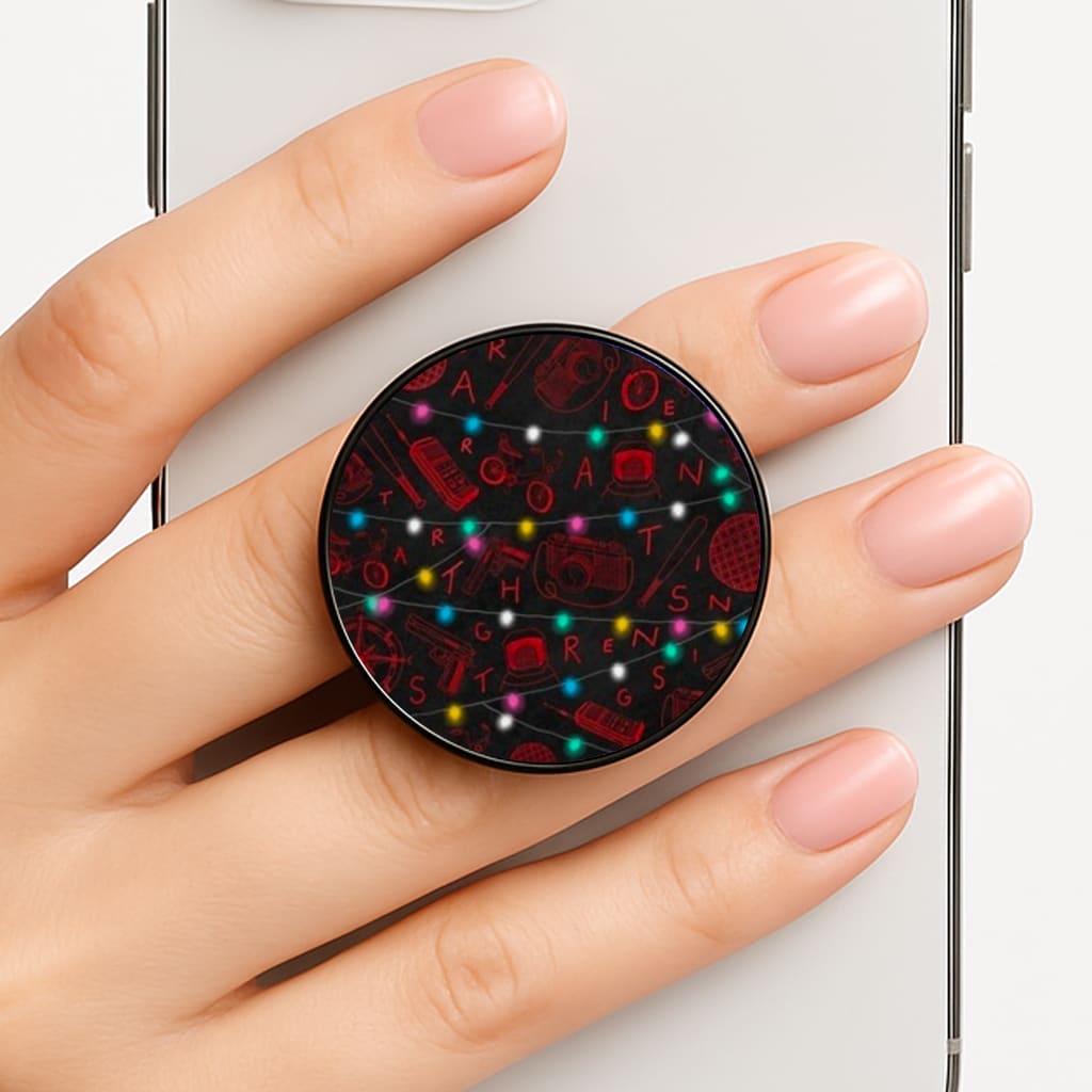 Stranger Red Illustrations Phone Grip