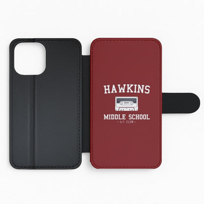 Hawkins Middle School - Stranger Things Flip Wallet Phone Case