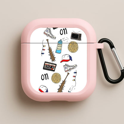 Stranger Drawings Pink AirPods Case
