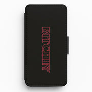 Stranger Bitchin' Logo Flip Wallet Phone Case 1