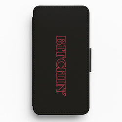 Stranger Bitchin' Logo Flip Wallet Phone Case