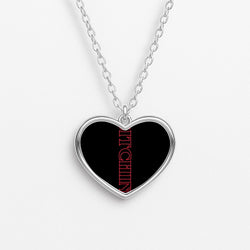 Stranger Bitchin' Logo Heart Necklace
