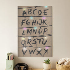 Stranger Alphabet Wall Poster