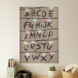 Stranger Alphabet Wall Poster