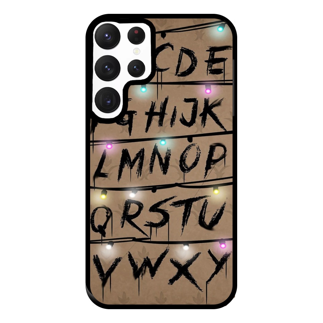 Stranger Alphabet Wall Phone Case for Galaxy S22 Ultra