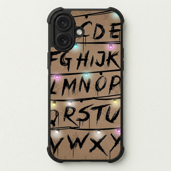 Stranger Alphabet Wall Phone Case — Bumper case