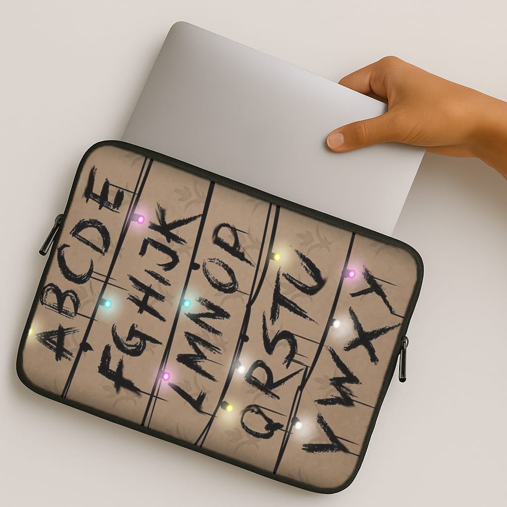 Stranger Alphabet Wall MacBook Case