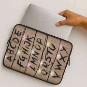 Stranger Alphabet Wall Laptop Sleeve 2