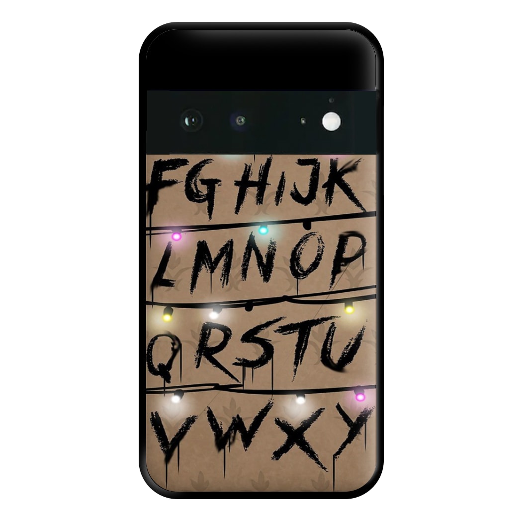 Stranger Alphabet Wall Phone Case for Google Pixel 6a