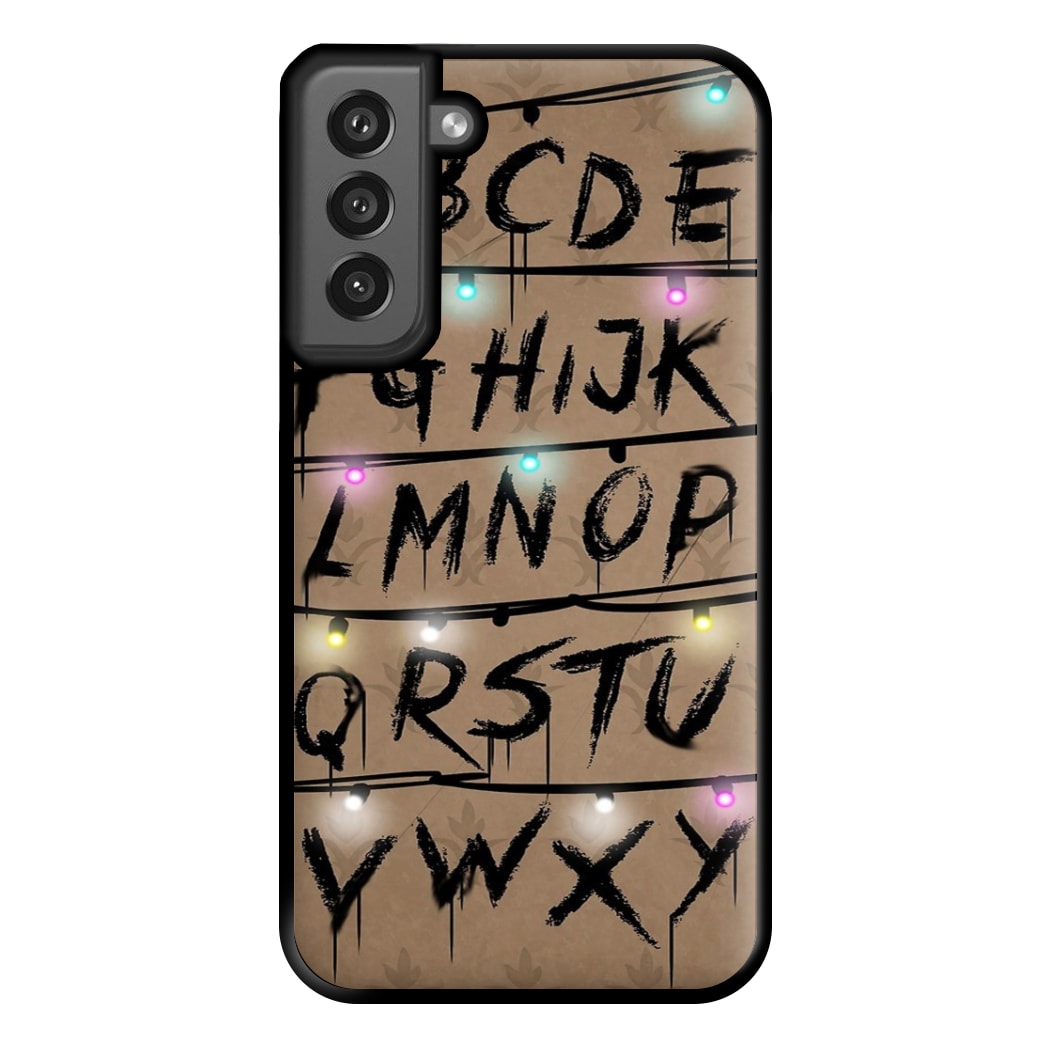 Stranger Alphabet Wall Phone Case for Galaxy S21FE