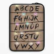 Stranger Alphabet Wall Laptop Sleeve 1