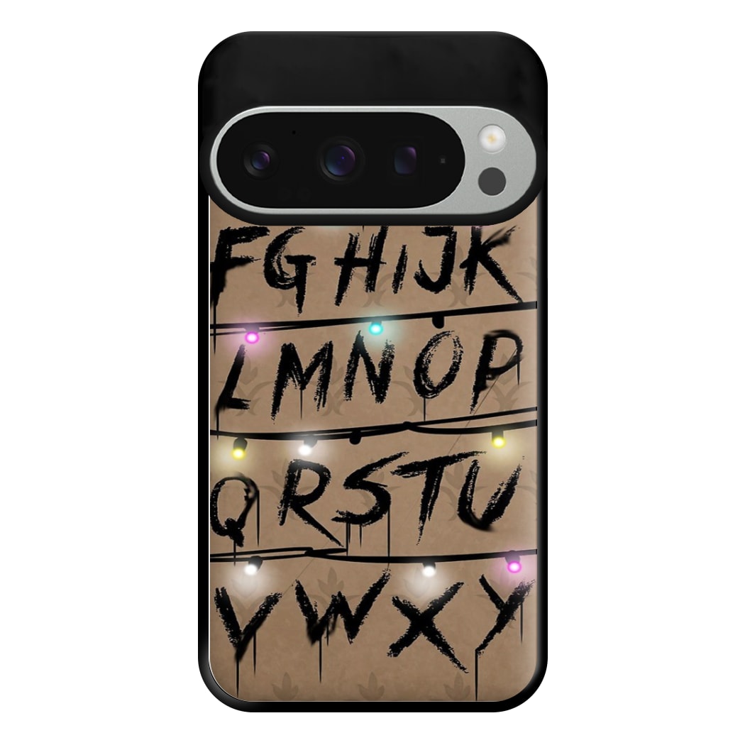 Stranger Alphabet Wall Phone Case for Google Pixel 9 Pro XL