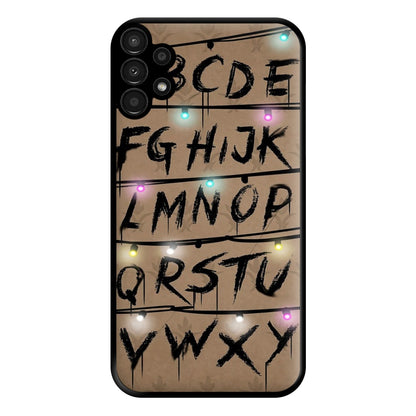 Stranger Alphabet Wall Phone Case for Galaxy A13