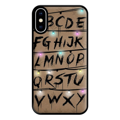 Stranger Alphabet Wall Phone Case for iPhone XS Max