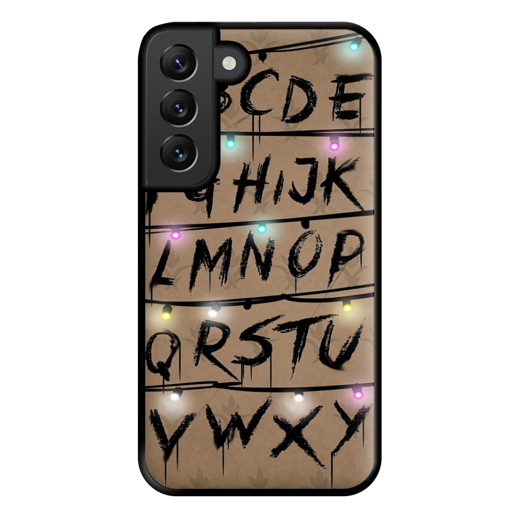 Stranger Alphabet Wall Phone Case for Galaxy S22 Plus