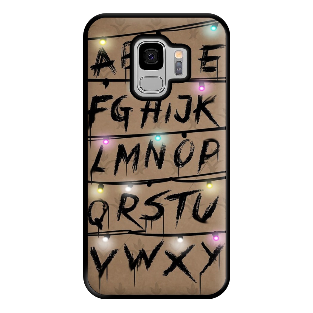 Stranger Alphabet Wall Phone Case for Galaxy S9 Plus