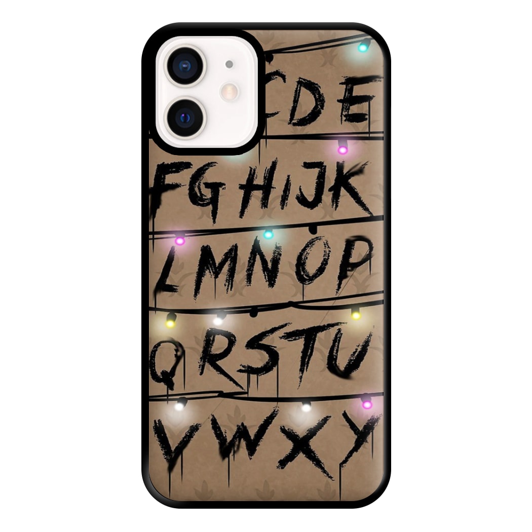 Stranger Alphabet Wall Phone Case for iPhone 12 Mini