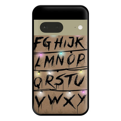 Stranger Alphabet Wall Phone Case for Google Pixel 7a