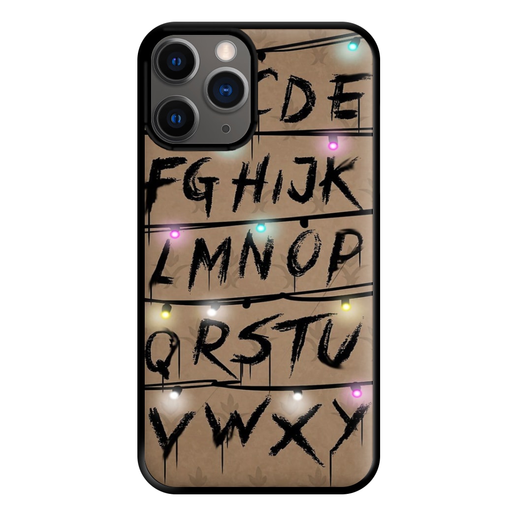 Stranger Alphabet Wall Phone Case for iPhone 12 Pro Max