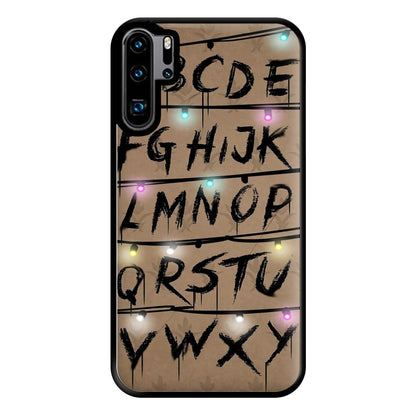 Stranger Alphabet Wall Phone Case for Huawei P30 Pro