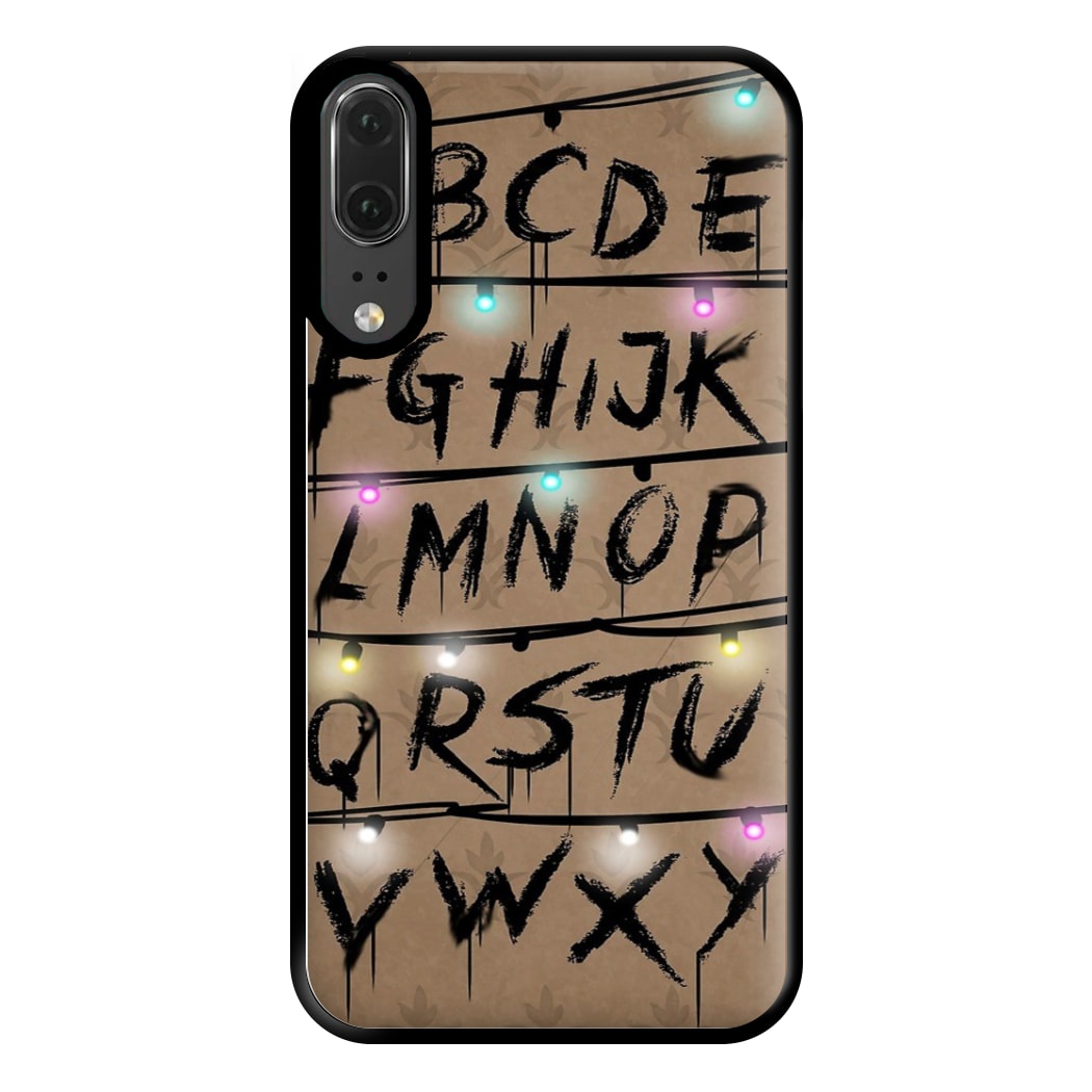 Stranger Alphabet Wall Phone Case for Huawei P20