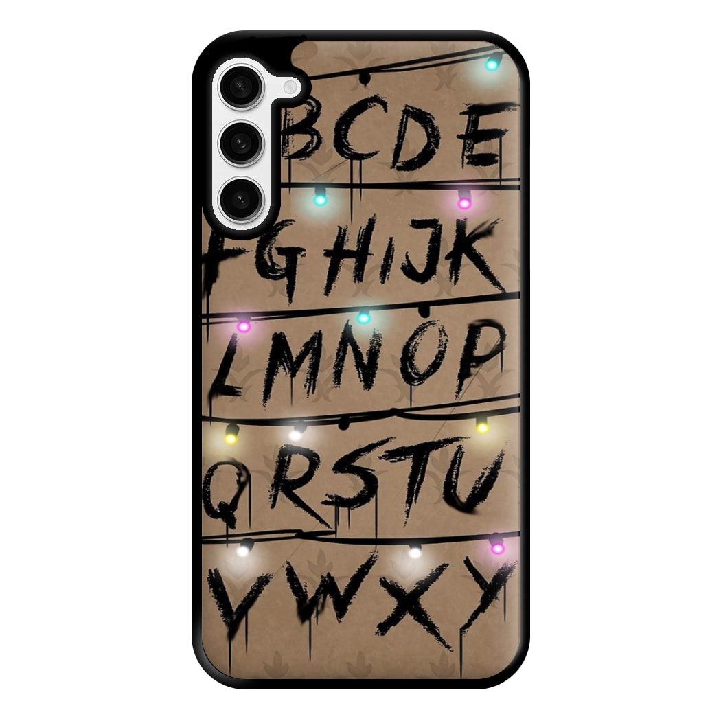 Stranger Alphabet Wall Phone Case for Galaxy S23 Plus