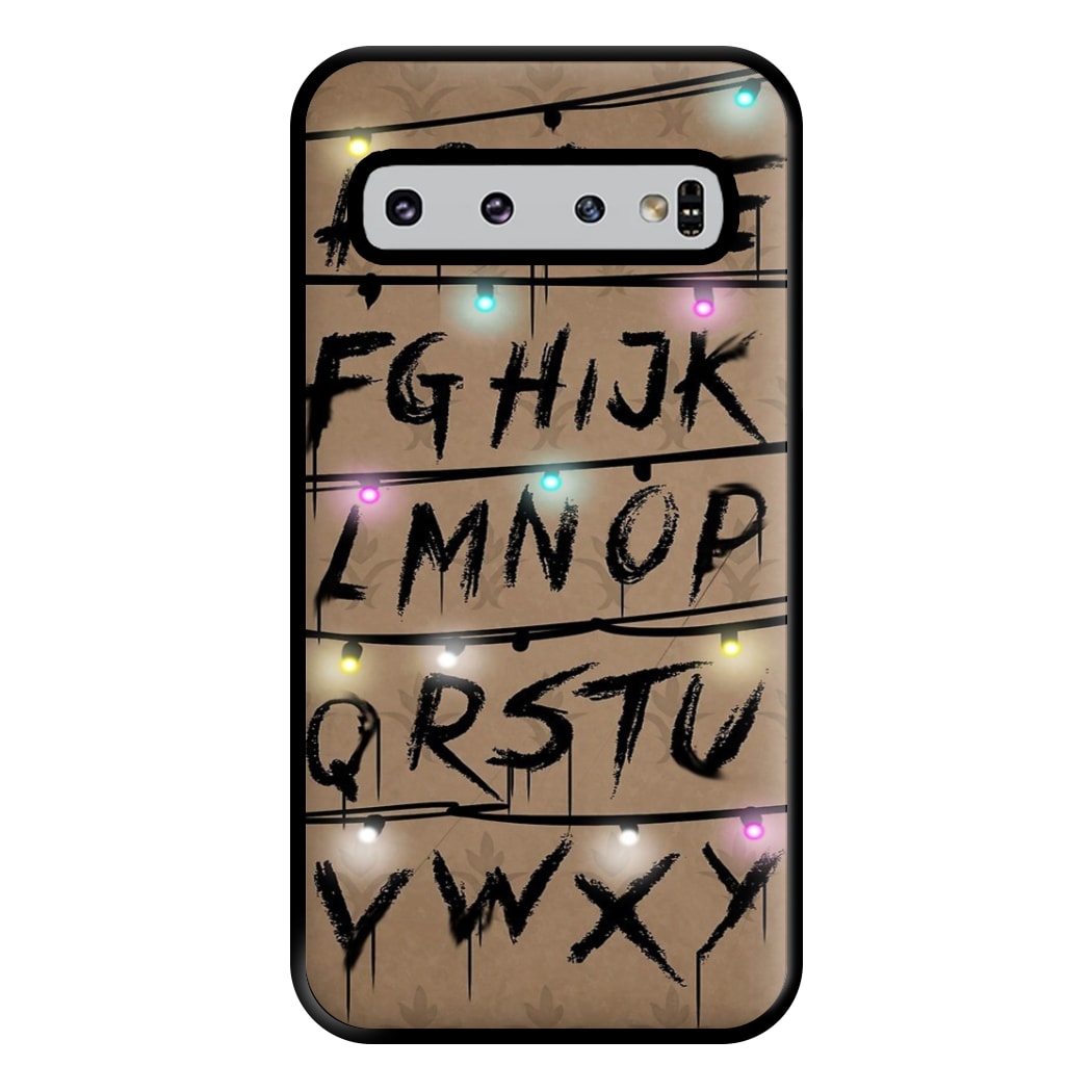 Stranger Alphabet Wall Phone Case for Galaxy S10 Plus