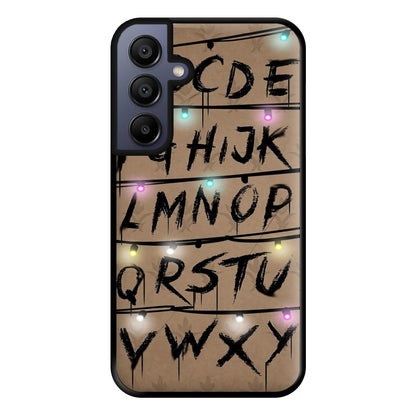 Stranger Alphabet Wall Phone Case for Galaxy A15