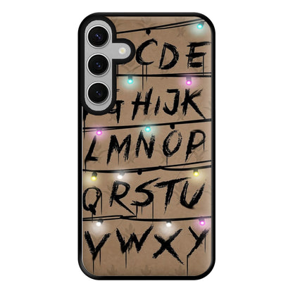 Stranger Alphabet Wall Phone Case for Galaxy S24FE